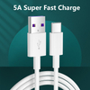 Câble de chargement super rapide 5A Type C câble USB Téléphone mobile USB C Câble de données du chargeur pour 1M 2M